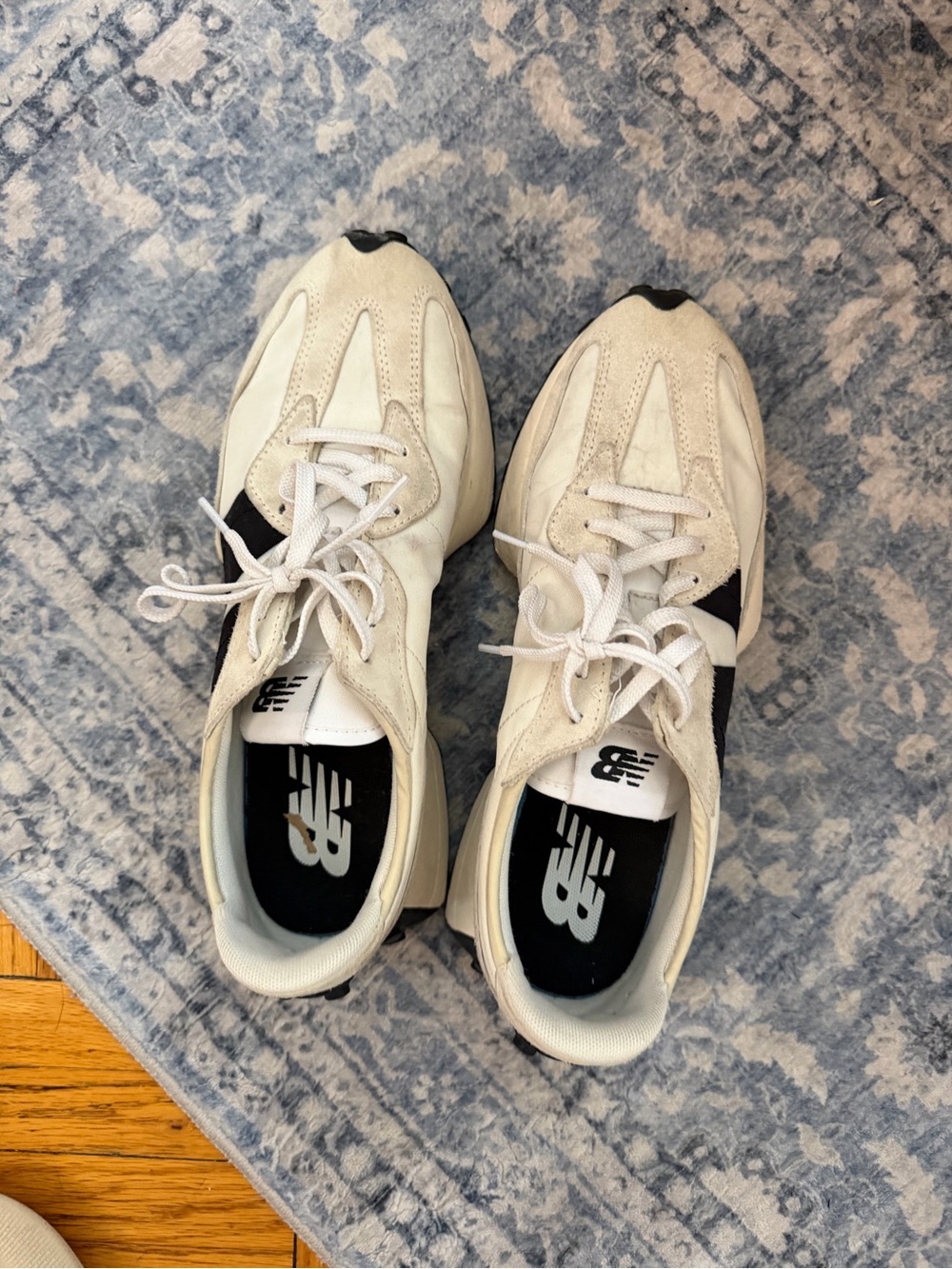New Balance Cream and Black Women’s Casual Sneakers